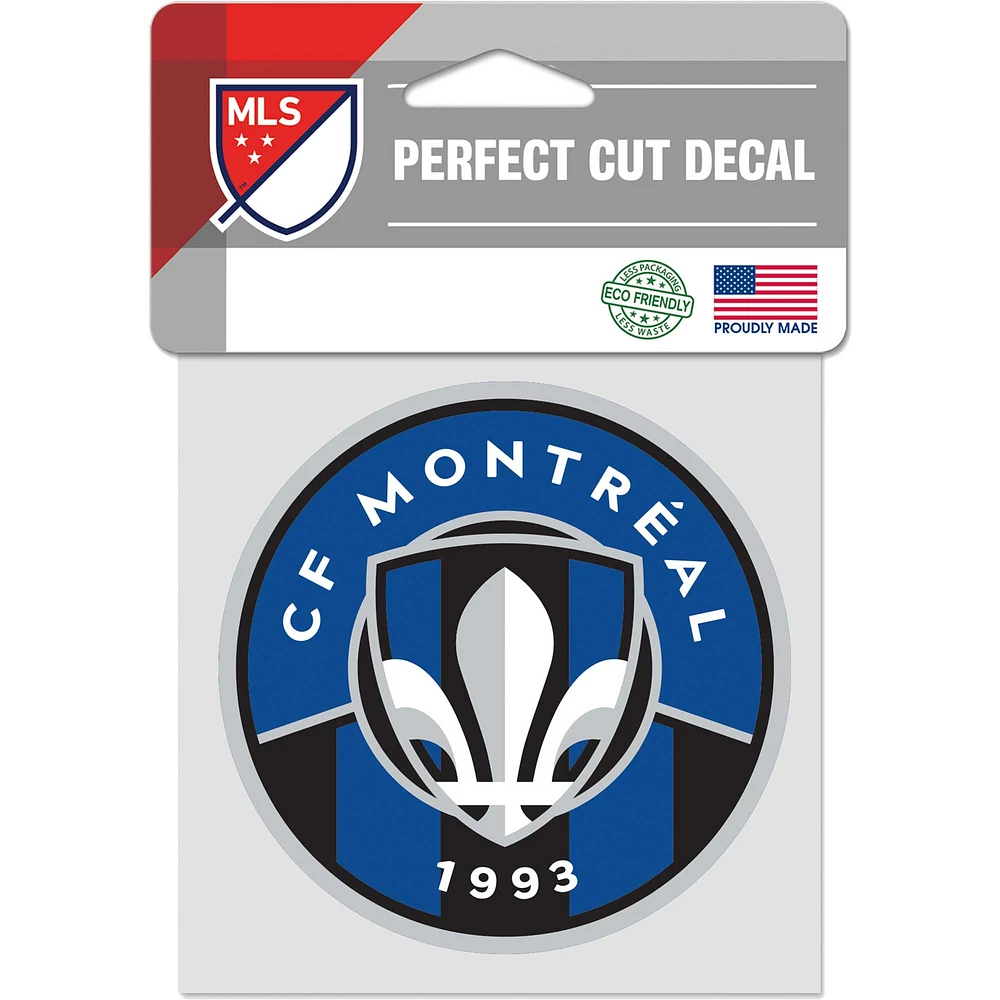 WinCraft CF Montréal Décalcomanie coupe parfaite 4" x 4"