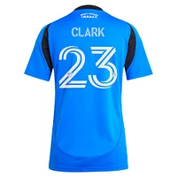 Women's adidas Caden Clark Blue CF Montréal 2025 Original Replica Player Jersey