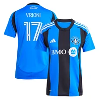 Women's adidas Giacomo Vrioni Blue CF Montréal 2025 Original Replica Player Jersey