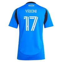 Women's adidas Giacomo Vrioni Blue CF Montréal 2025 Original Replica Player Jersey