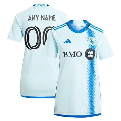 Maillot personnalisé adidas bleu clair CF Montréal 2024 La Main Replica pour femme