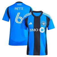 Maillot réplique original de joueur Montréal 2025 bleu adidas Samuel Piette pour femme