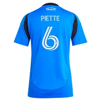 Maillot réplique original de joueur Montréal 2025 bleu adidas Samuel Piette pour femme