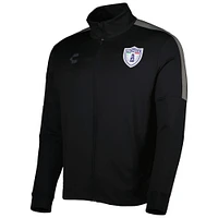 Men's Charly Black/Gray C.F. Pachuca Light DRY FACTOR Mock Neck Full-Zip Jacket