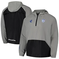 Men's Charly  Gray C.F. Pachuca 2024/25 Raglan Quarter-Zip Windbreaker