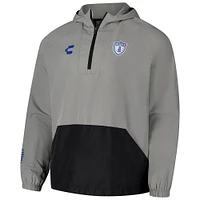 Men's Charly  Gray C.F. Pachuca 2024/25 Raglan Quarter-Zip Windbreaker