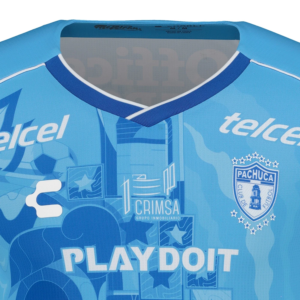 Men's Charly Light Blue C.F. Pachuca 2024/25 Third Authentic Jersey