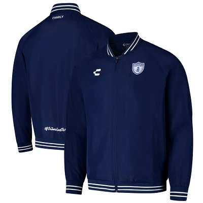 Blouson aviateur entièrement zippé Charly Navy C.F. Pachuca 2024/25 pour homme