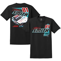 Men's Joe Gibbs Racing Team Collection Black Chandler Smith Quick Tie Car T-Shirt