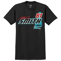 Men's Joe Gibbs Racing Team Collection Black Chandler Smith Quick Tie Car T-Shirt