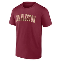 Men's Maroon Charleston Cougars Arched Wordmark T-Shirt