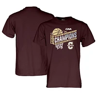 T-Shirt unisexe bleu 84 Maroon Charleston Cougars 2024 CAA pour hommes, tournoi de conférence basket-ball, Champions vestiaire