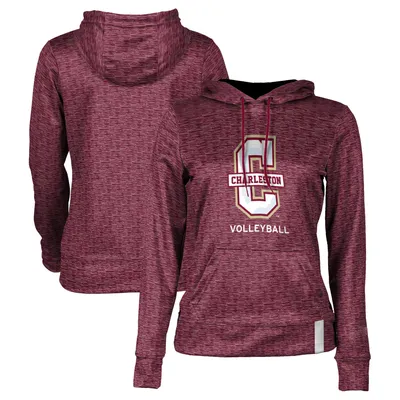 Charleston Cougars Women's Volleyball Pullover Hoodie - Maroon