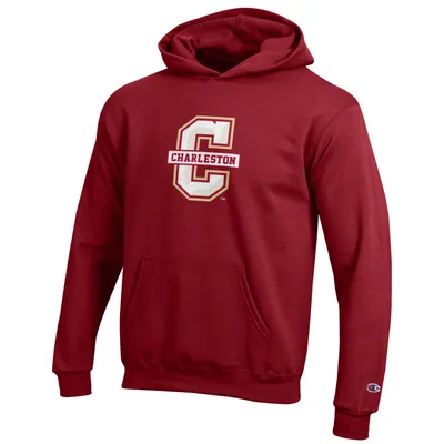 Charleston Cougars Champion Youth Eco Powerblend Pullover Hoodie - Maroon