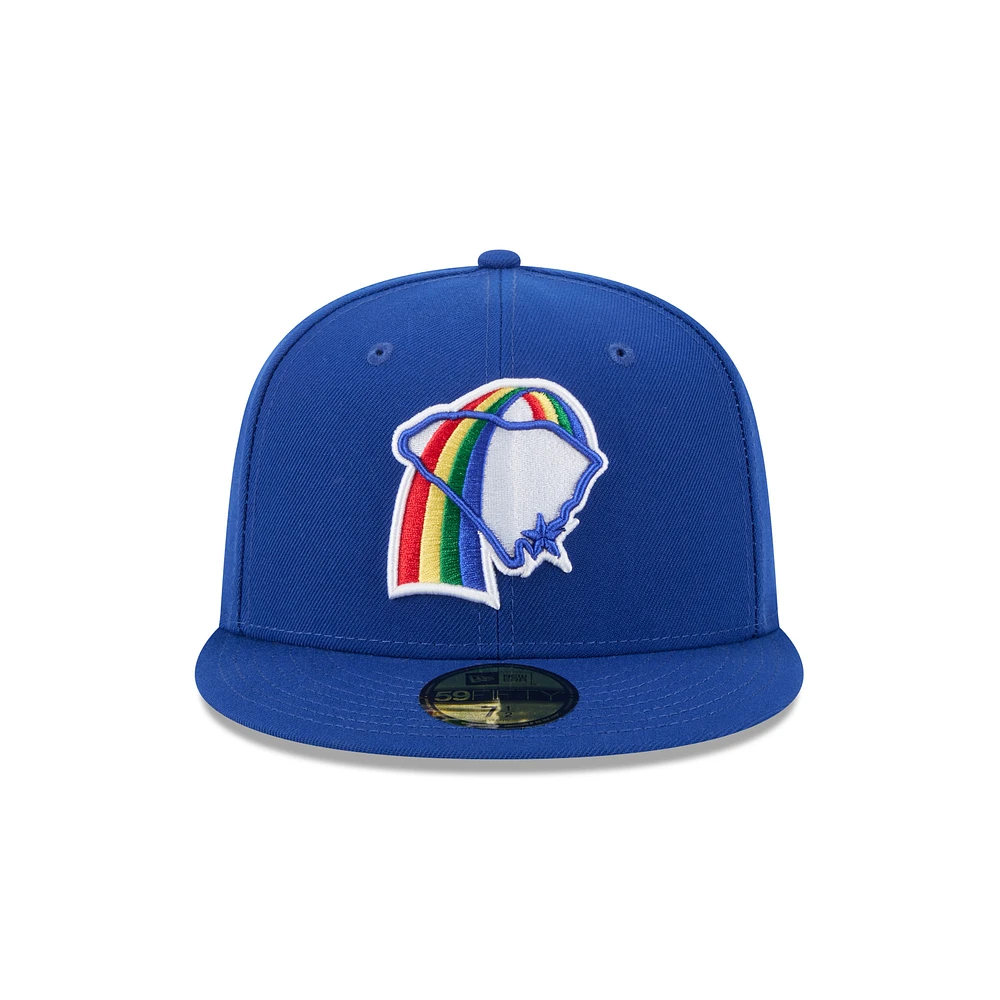 Men's New Era  Blue Charleston RiverDogs Theme Nights 59FIFTY Fitted Hat