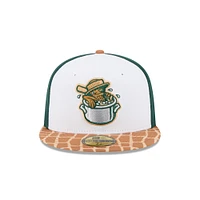 Casquette ajustée 59FIFTY Charleston RiverDogs blanche New Era pour homme