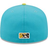 Men's New Era Aqua Perros Santos De Charleston Copa La Diversion 59FIFTY Fitted Hat