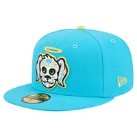 Casquette ajustée 59FIFTY Charleston RiverDogs Copa de la Diversión New Era pour homme bleu clair