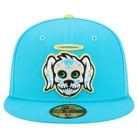Casquette ajustée 59FIFTY Charleston RiverDogs Copa de la Diversión New Era pour homme bleu clair