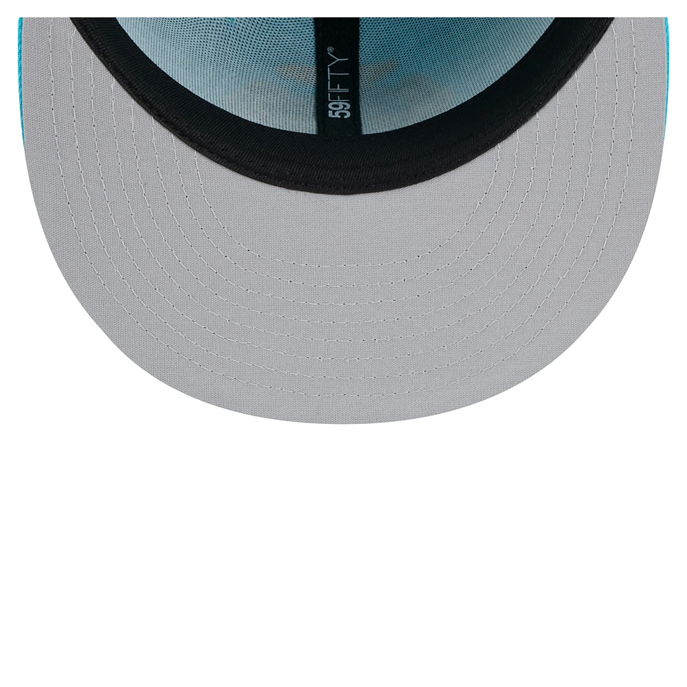 Casquette ajustée 59FIFTY Charleston RiverDogs Copa de la Diversión New Era pour homme bleu clair