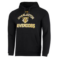 Men's Under Armour Black Charleston RiverDogs All Day Raglan Fleece Pullover Hoodie