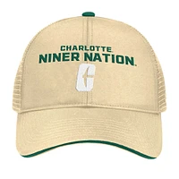 Casquette réglable Colosseum Gold Charlotte 49ers Wyatt pour hommes