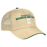 Casquette réglable Colosseum Gold Charlotte 49ers Wyatt pour hommes