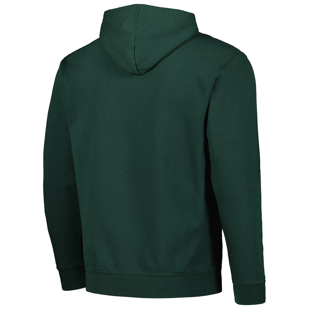 Colosseum Green Charlotte 49ers Arch and Logo Sweat à capuche pour homme