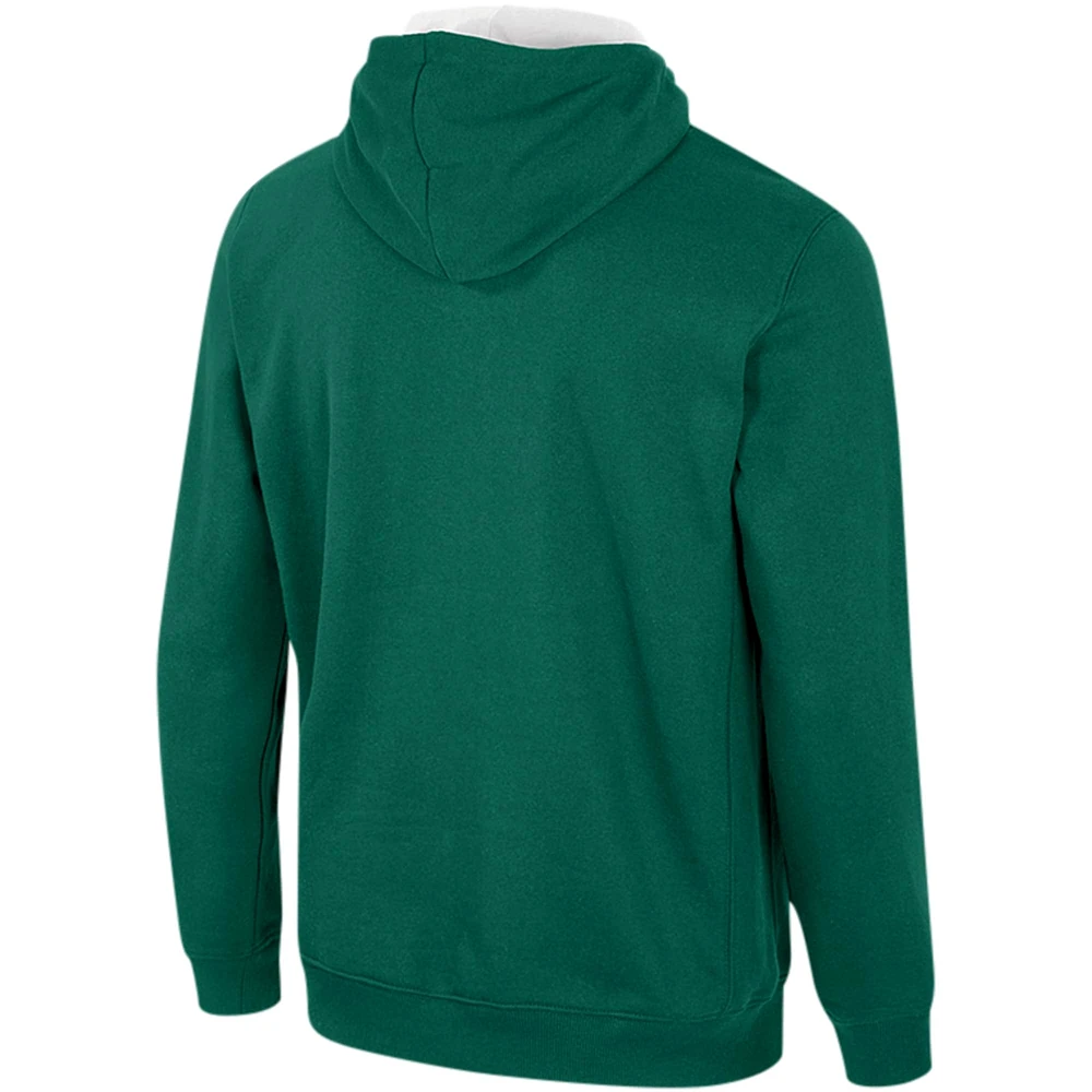 Sweat à capuche demi-zip Colosseum Green Charlotte 49ers Team pour hommes