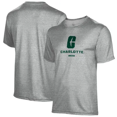 Charlotte 49ers Soccer Name Drop T-Shirt - Gray