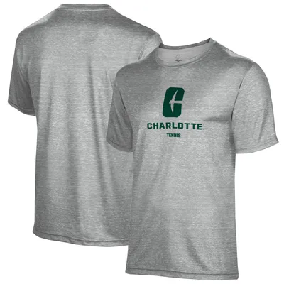 Charlotte 49ers Tennis Name Drop T-Shirt - Gray