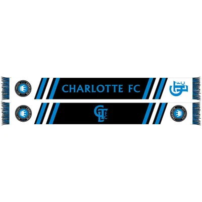 Charlotte FC Secondary Striped Knit Scarf - Black