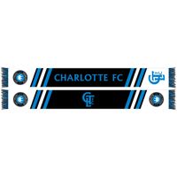 Black Charlotte FC Secondary Striped Knit Scarf