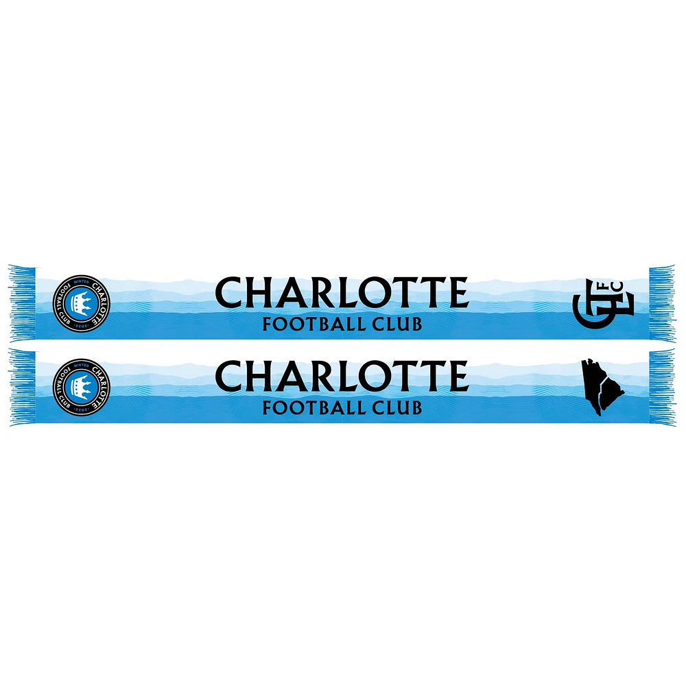 Écharpe Bleue à Crochet en Jersey Charlotte FC 2024