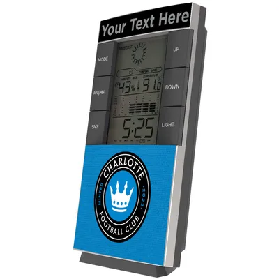 Charlotte FC Personalized Digital Desk Clock
