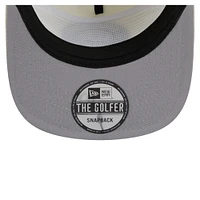 Casquette de golf à visière snapback Charlotte FC Kickoff 2025 de New Era pour homme, couleur crème