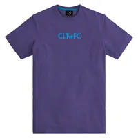 Men's 704 Shop Purple Charlotte FC Crown Back Print T-Shirt