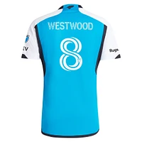 maillot de joueur authentique adidas Ashley Westwood Blue Charlotte FC 2024 The Carolina Kit pour homme : découvrez le
