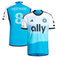 maillot de joueur authentique adidas Ashley Westwood Blue Charlotte FC 2024 The Carolina Kit pour homme : découvrez le