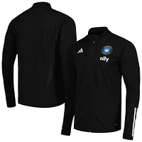 Men's adidas Black Charlotte FC 2023 On-Field AEROREADY Full-Zip Training Top