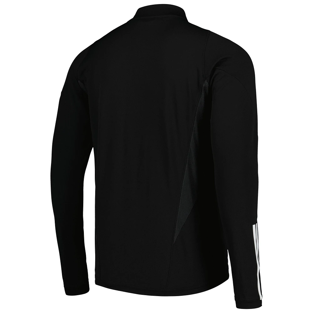 Men's adidas Black Charlotte FC 2023 On-Field AEROREADY Full-Zip Training Top