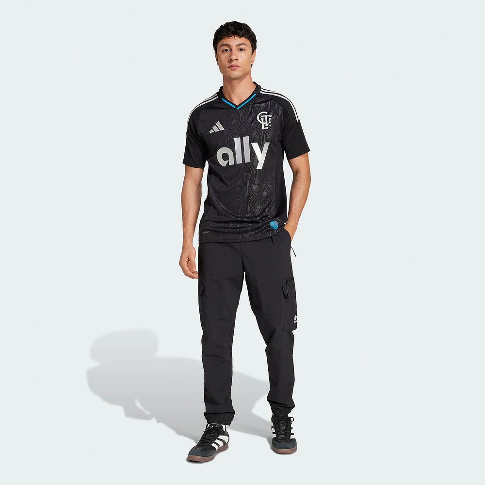 Men's adidas  Black Charlotte FC 2025 Fortress Kit Replica Jersey