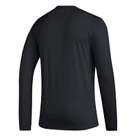 T-shirt AEROREADY à manches longues adidas Charlotte FC Club DNA pour homme, noir