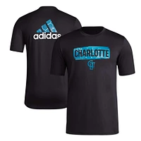 T-shirt adidas Charlotte FC Local Pop AEROREADY noir pour hommes