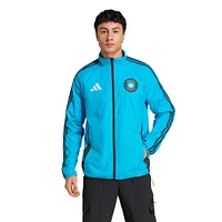 Men's adidas Blue/Black Charlotte FC 2025 Anthem Reversible Full-Zip Jacket