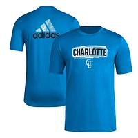 T-shirt adidas Charlotte FC Local Pop AEROREADY bleu pour homme