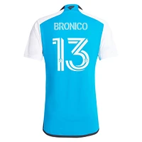 Men's adidas Brandt Bronico Blue Charlotte FC 2024 The Carolina Kit: Explore Replica Player Jersey