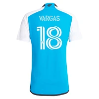 Men's adidas Kerwin Vargas Blue Charlotte FC 2024 The Carolina Kit: Explore Replica Player Jersey