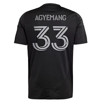 Men's adidas Patrick Agyemang Black Charlotte FC 2025 Fortress Kit Replica Player Jersey