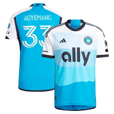 Men's adidas Patrick Agyemang Blue Charlotte FC 2024 The Carolina Kit: Explore Authentic Player Jersey